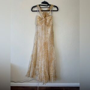 monique lhuillier silk dress